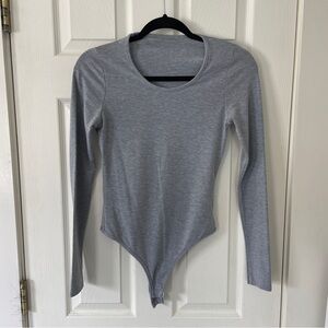 Grey Longsleeve Bodysuit
